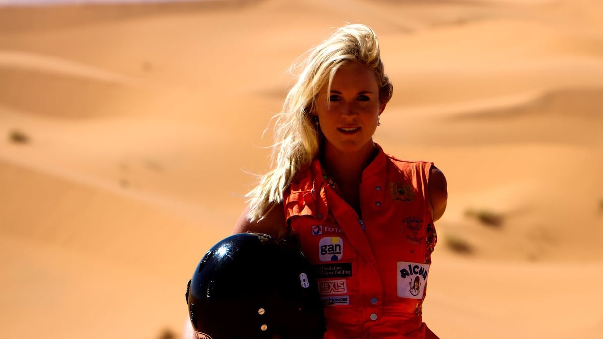 Une participante au Rallye Aicha des Gazelles