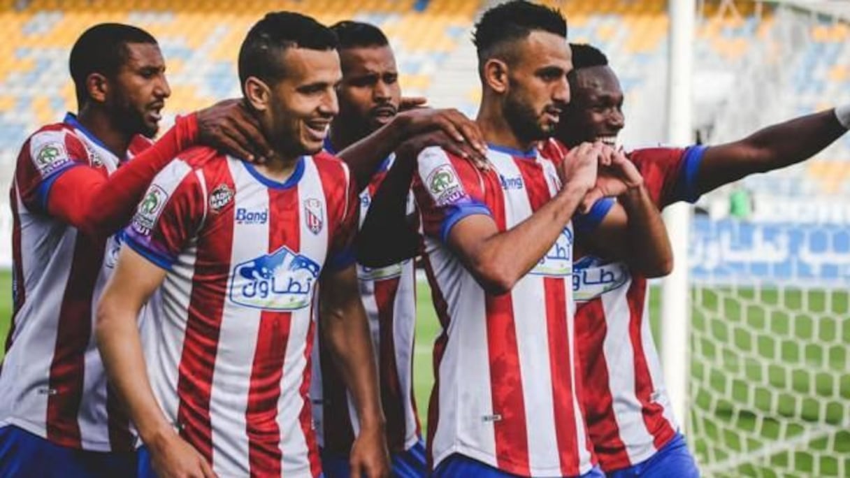 La joie des joueurs du Moghreb de Tétouan.