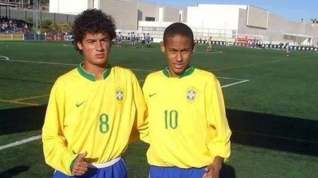 Coutinho et Neymar en sélection U15 (une photo à 380 millions d'euros)