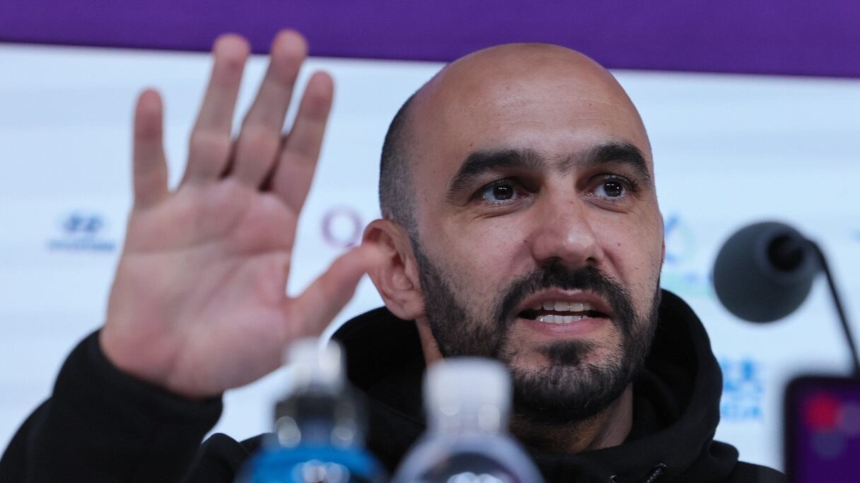 Walid Regragui, sélectionneur national.