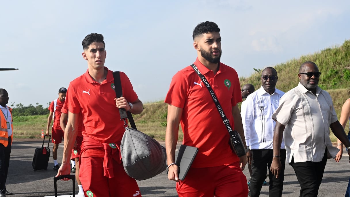 L’arrivée des Lions de l’Atlas en Côte d’Ivoire, ce dimanche 7 janvier 2024.