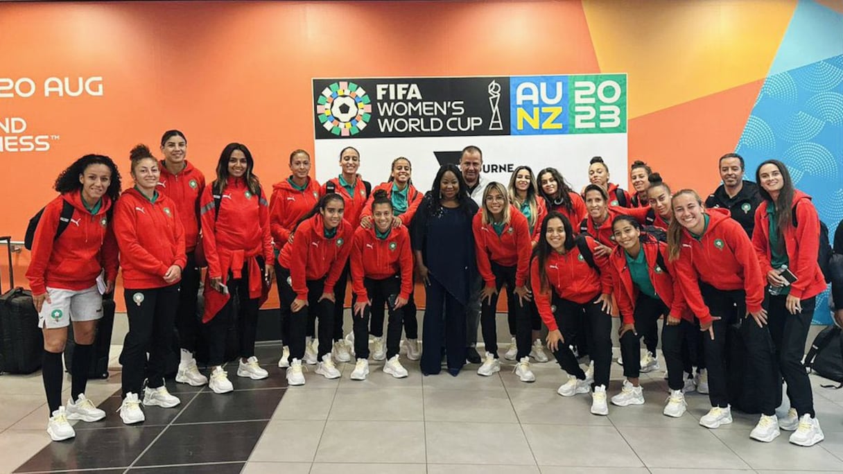 Les Lionnes de l'Atlas à Melbourne, le lundi 10 juillet 2023.