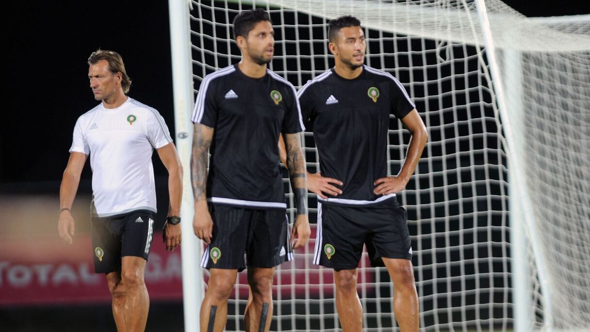 Hervé Renard, Manuel Da Costa et Aziz Bouhaddouz