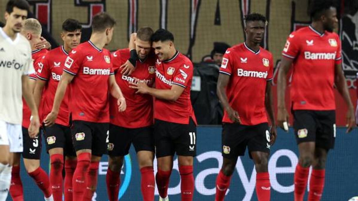 Le Bayer Leverkusen vainqueur de l'Union Berlin (5-0), dimanche 6 novembre 2022.