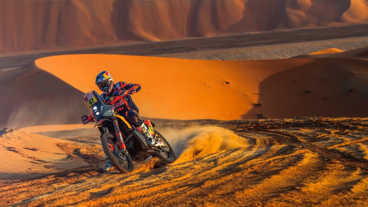 Le pilote argentin Kevin Benavides au Dakar 2023.