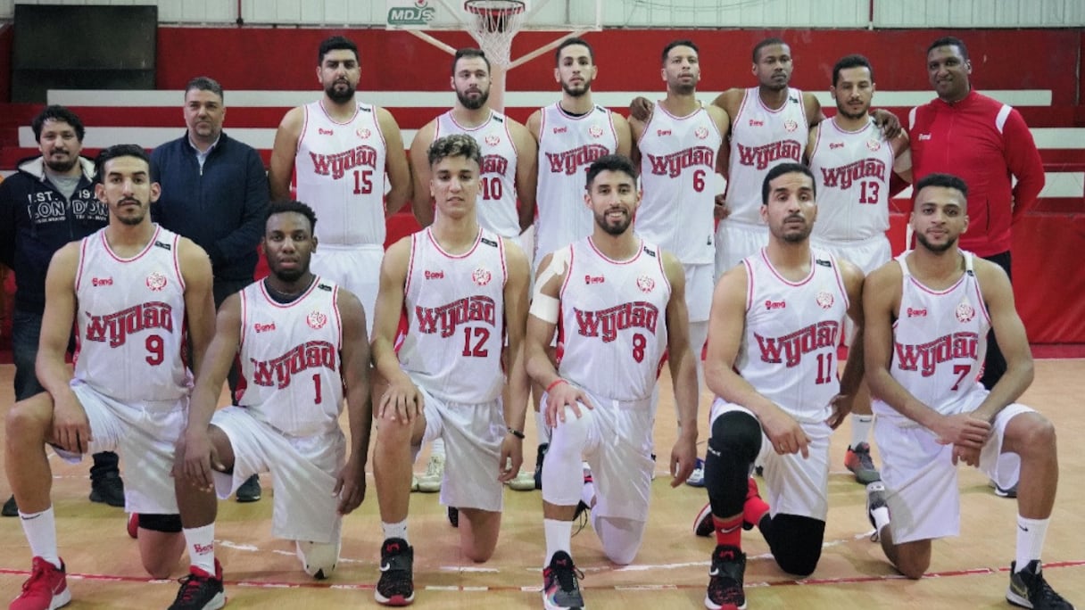 L'équipe du Wydad de Casablanca section basket ball.