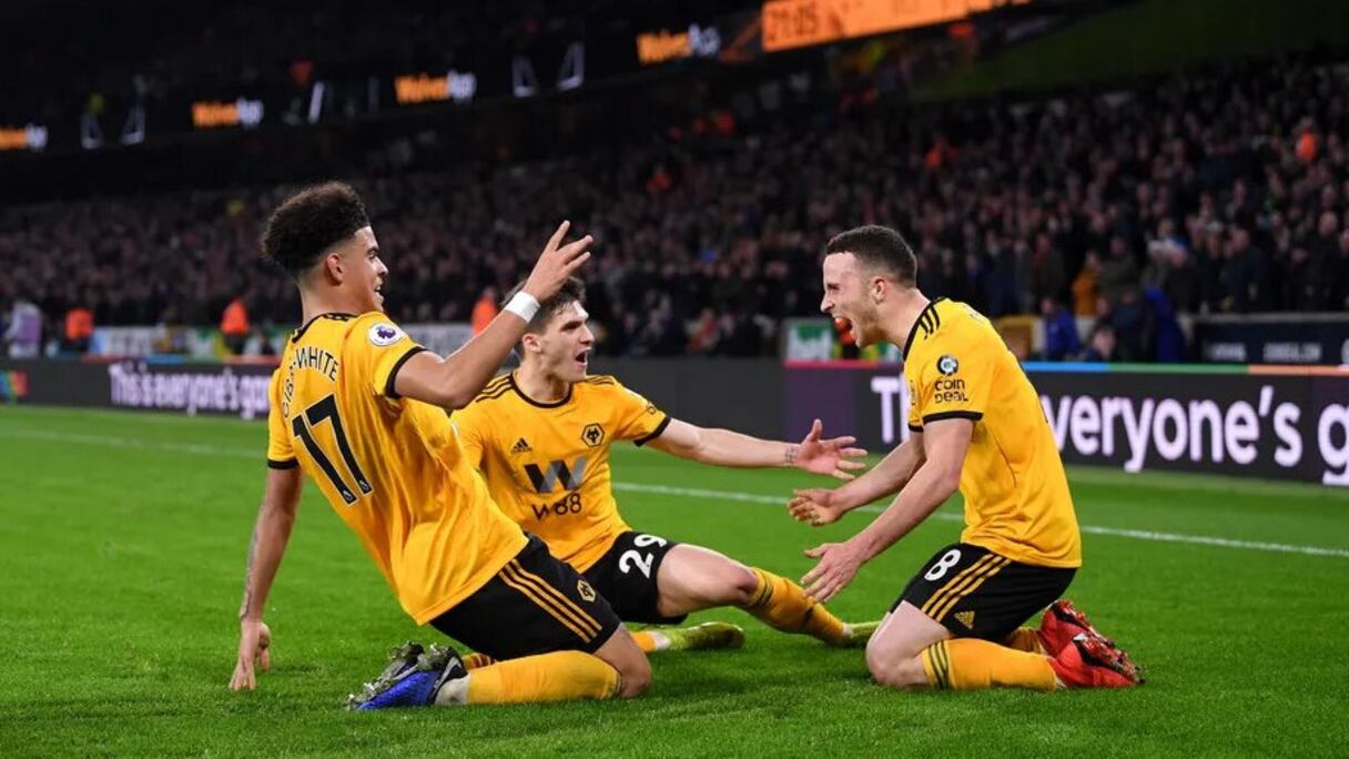 Les joueurs de Wolverhampton.