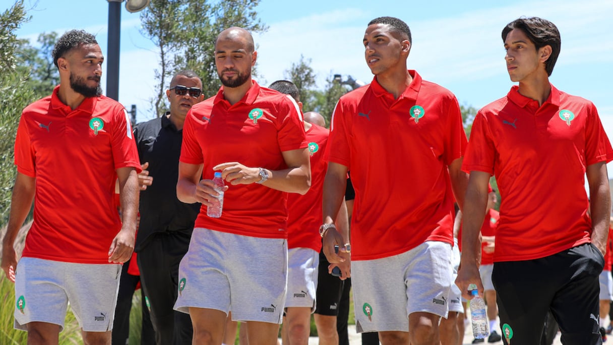 Les Lions de l'Atlas en balade au Complexe Mohammed VI de football.