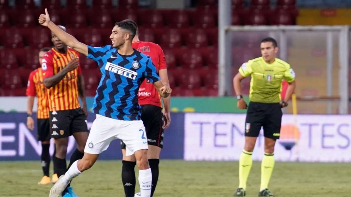 Après le Real Madrid et Dortmund, Achraf Hakimi brille aussi à l'Inter Milan.