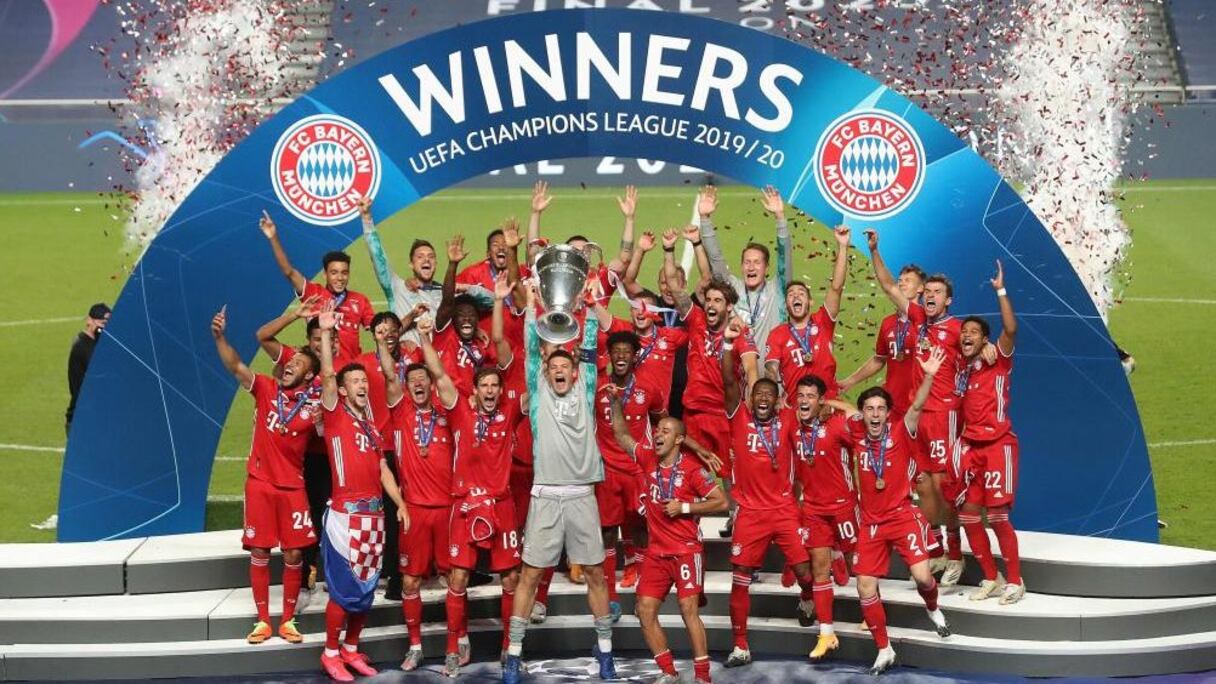 Le Bayern Muncih, vainqueur de la Ligue des champions 2020.