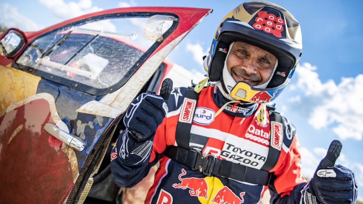 Le pilote qatari Nasser al-Attiyah, vainqueur du Dakar 2023.