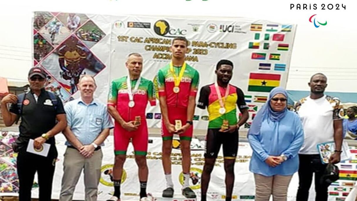 L’équipe nationale paracycliste.