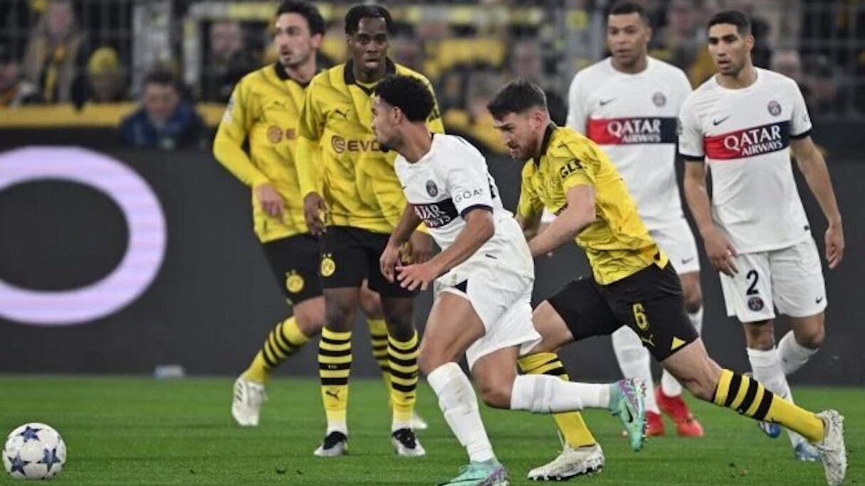 Séquence d'un précédent duel entre le Borussia Dortmund et Paris Saint-Germain.