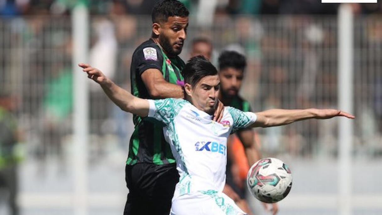 Une phase du match Youssoufia de Berrechid-Raja de Casablanca, le 15 mars 2022.