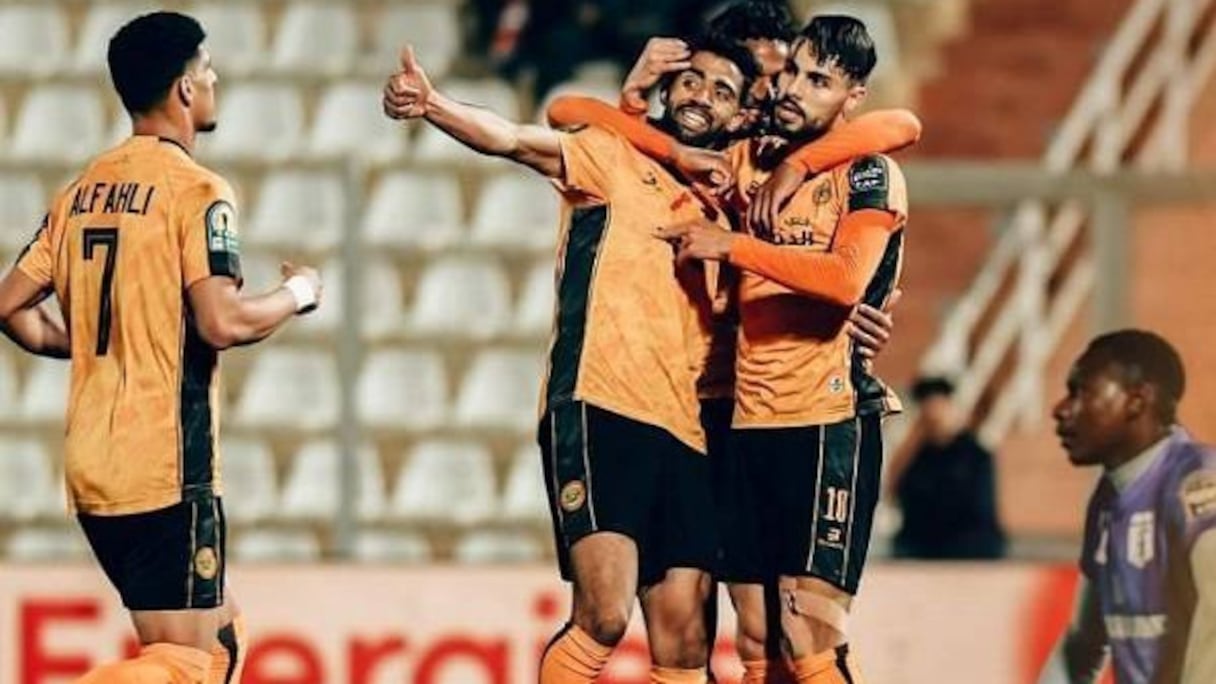 Les joueurs de la Renaissance sportive de Berkane.