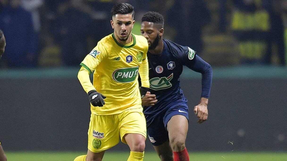 Le franco-marocain Imrane Louza, joueur du FC Nantes.