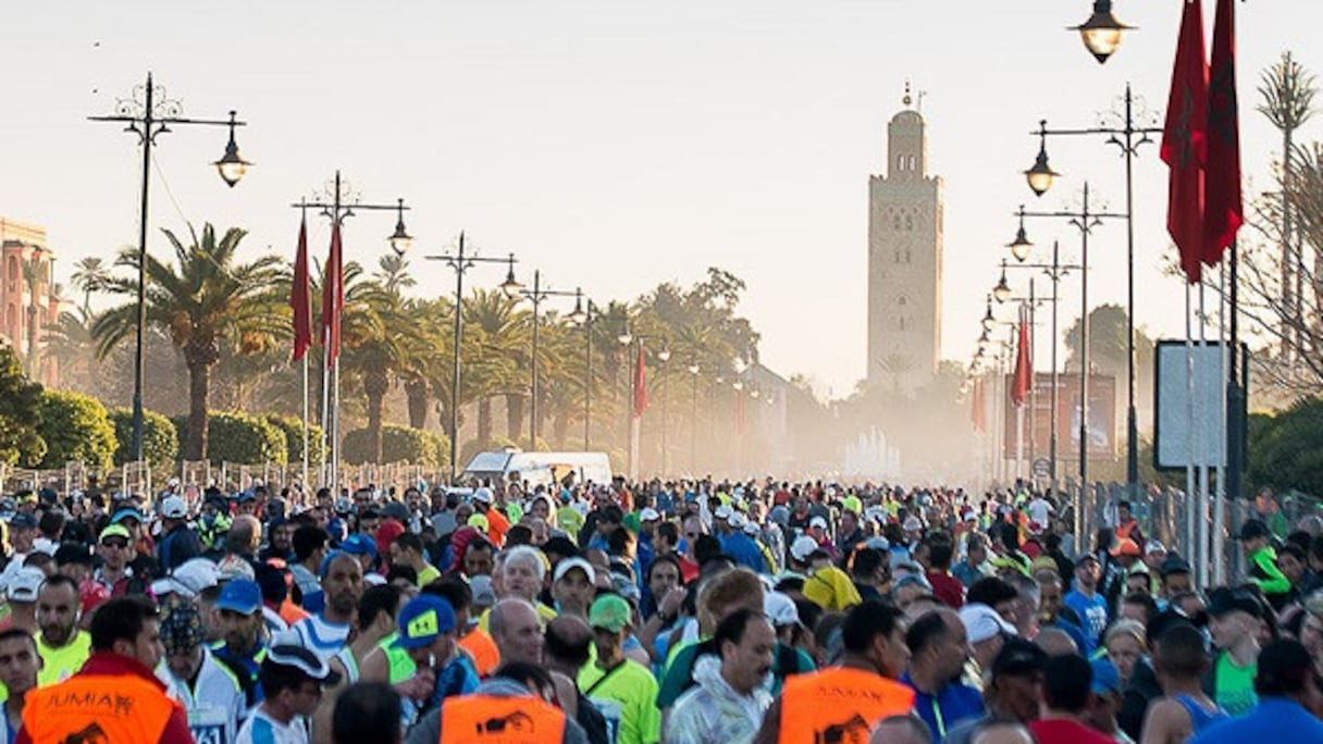 Marathon international de Marrakech.