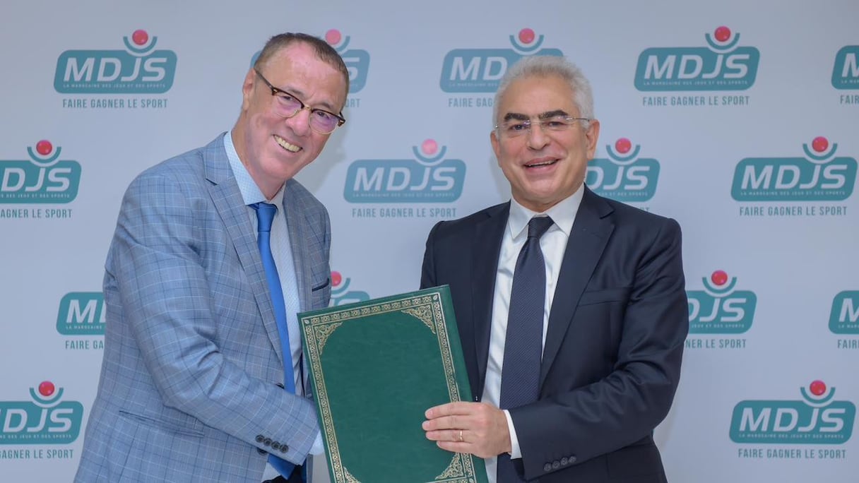 Younes El Mechrafi, Directeur Général de la MDJS, et Badreddine Drissi, Président de l'AMPS.