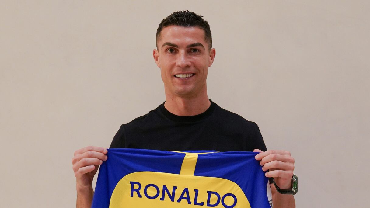 Cristiano Ronaldo avec le maillot d'Al Nassr