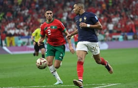 Achraf Hakimi et Kylian Mbappé