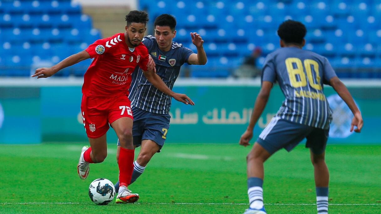 Séquence du match Al Wahda (Emirats) vs CR Belouizdad, disputé le lundi 31 juillet 2023, dans le cadre de la Coupe arabe des clubs champions.