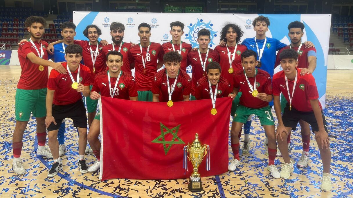 Les Lionceaux de l’Atlas U19 au Tournoi Hayder Aliyev 100 de futsal en Azerbaïdjan.
