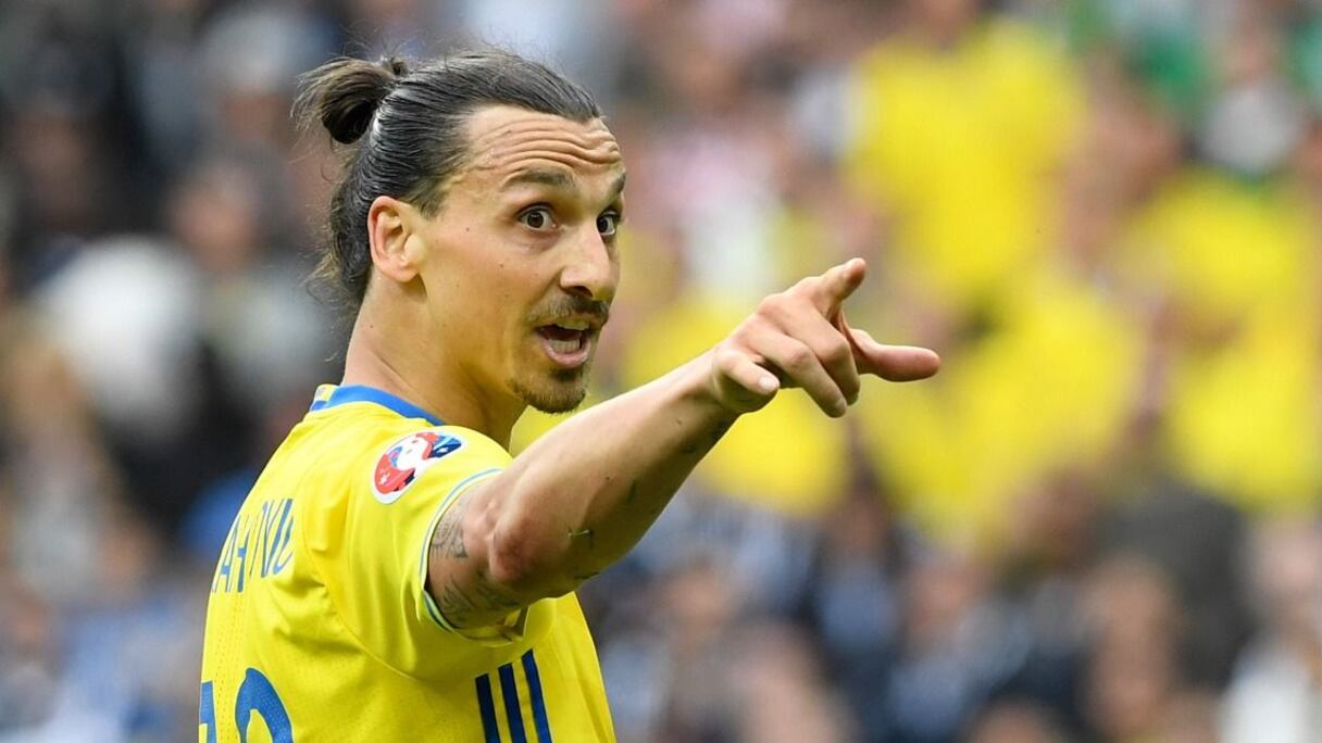 Ibrahimovic sous les couleurs de l'équipe nationale de Suède.