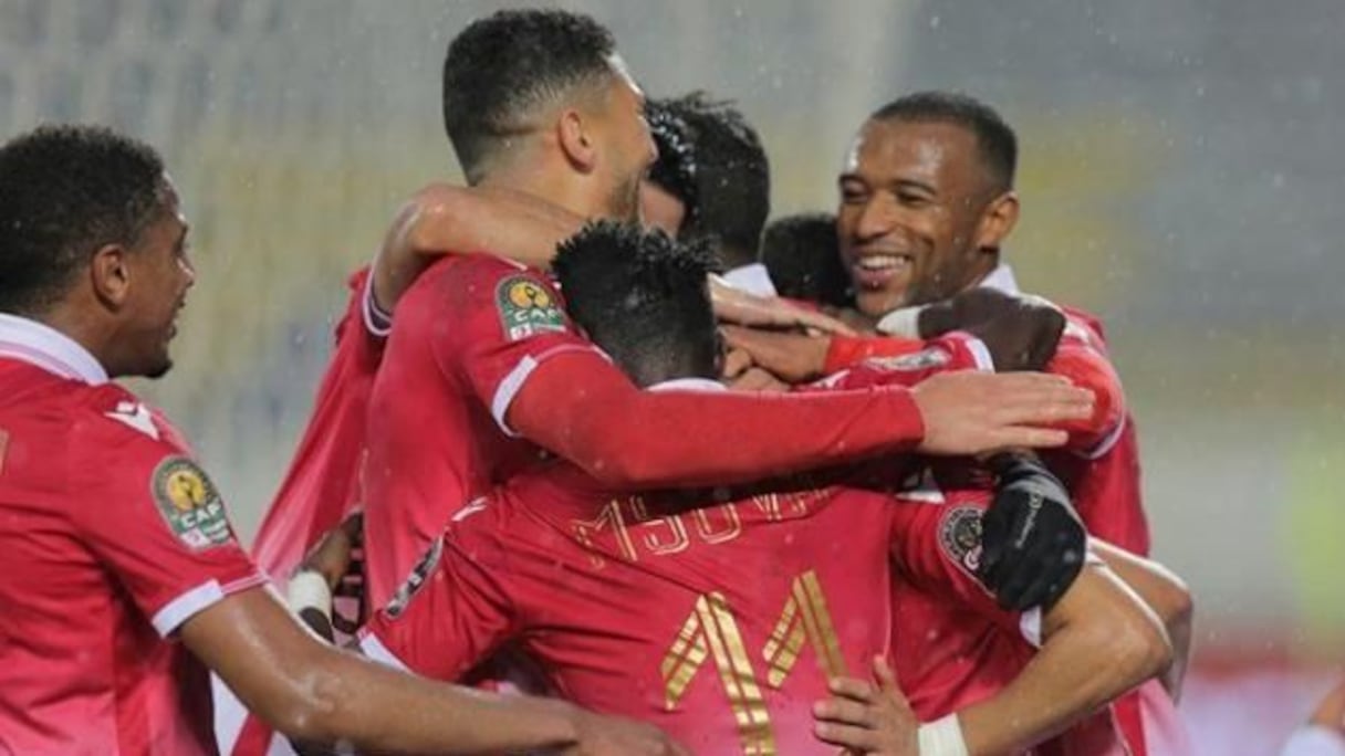 La joie des joueurs du Wydad de Casablanca.