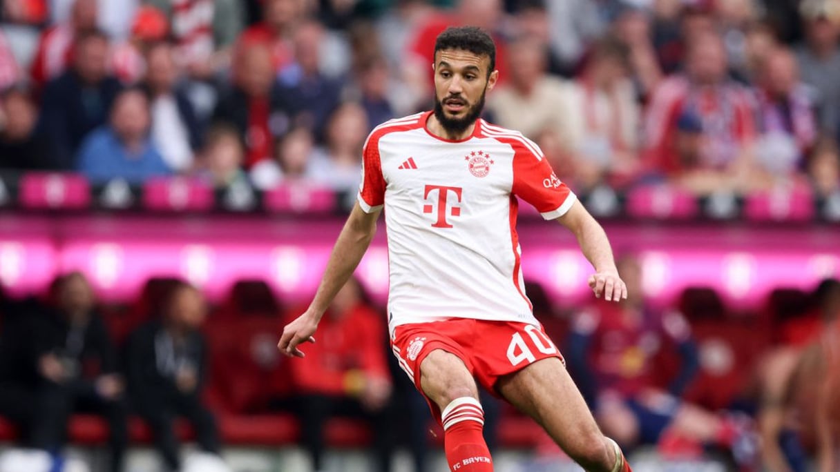 Noussair Mazraoui a participé au festival du Bayern face à Bochum (7-0), le 23 septembre 2023.