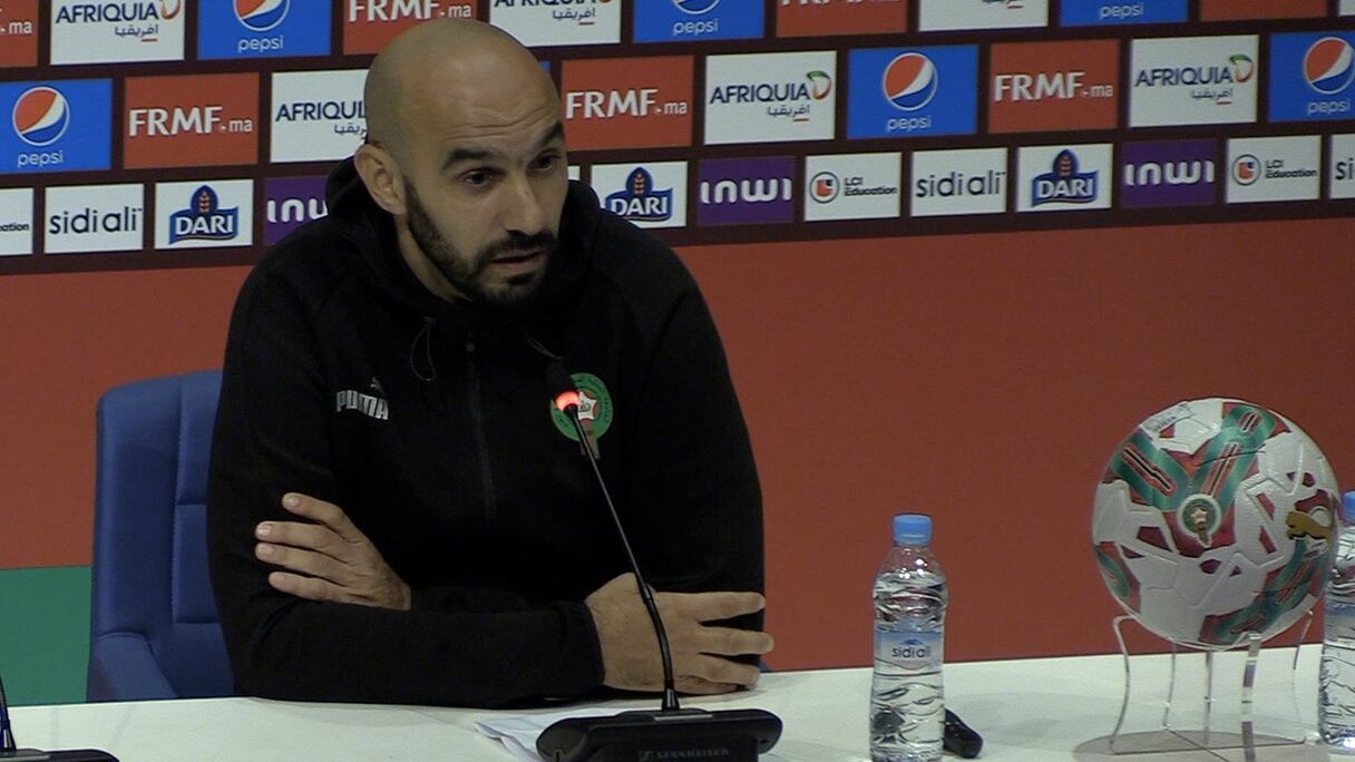 Walid Regragui, sélectionneur des Lions de l'Atlas.