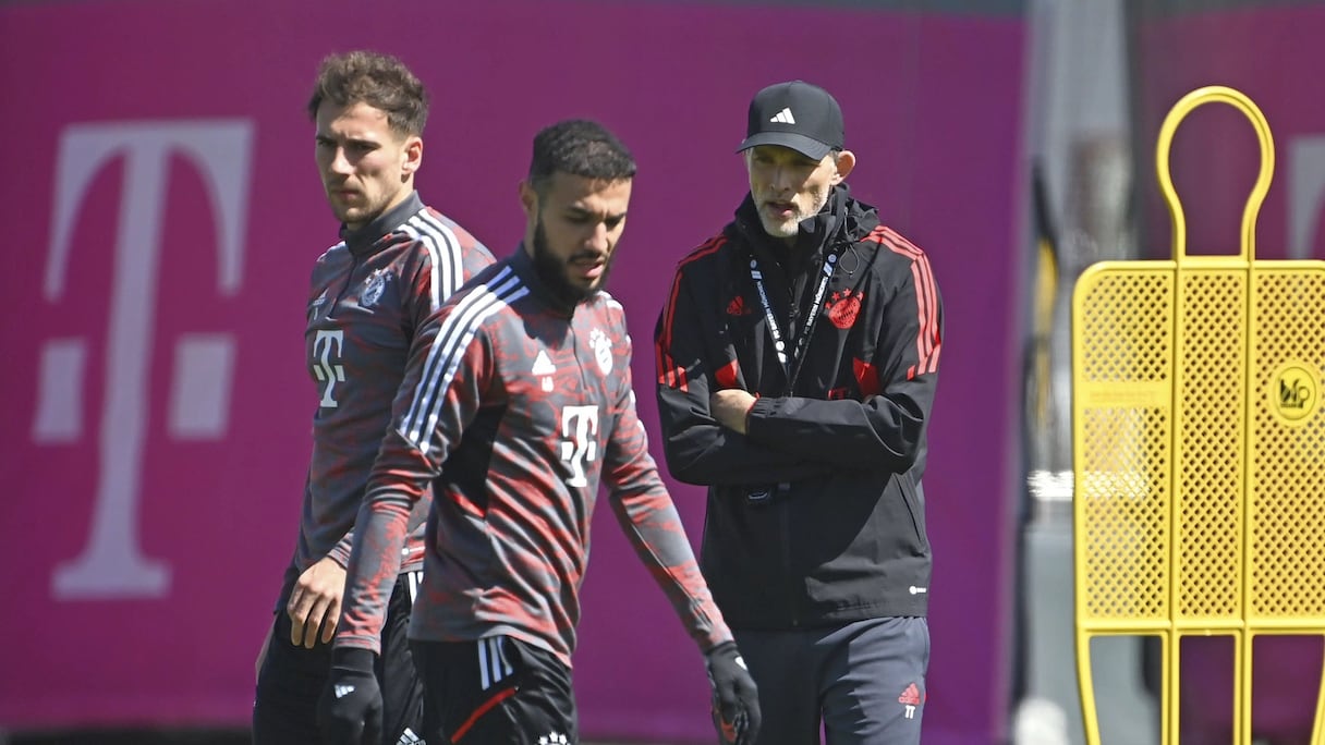 Thomas Tuchel et Noussair Mazraoui.