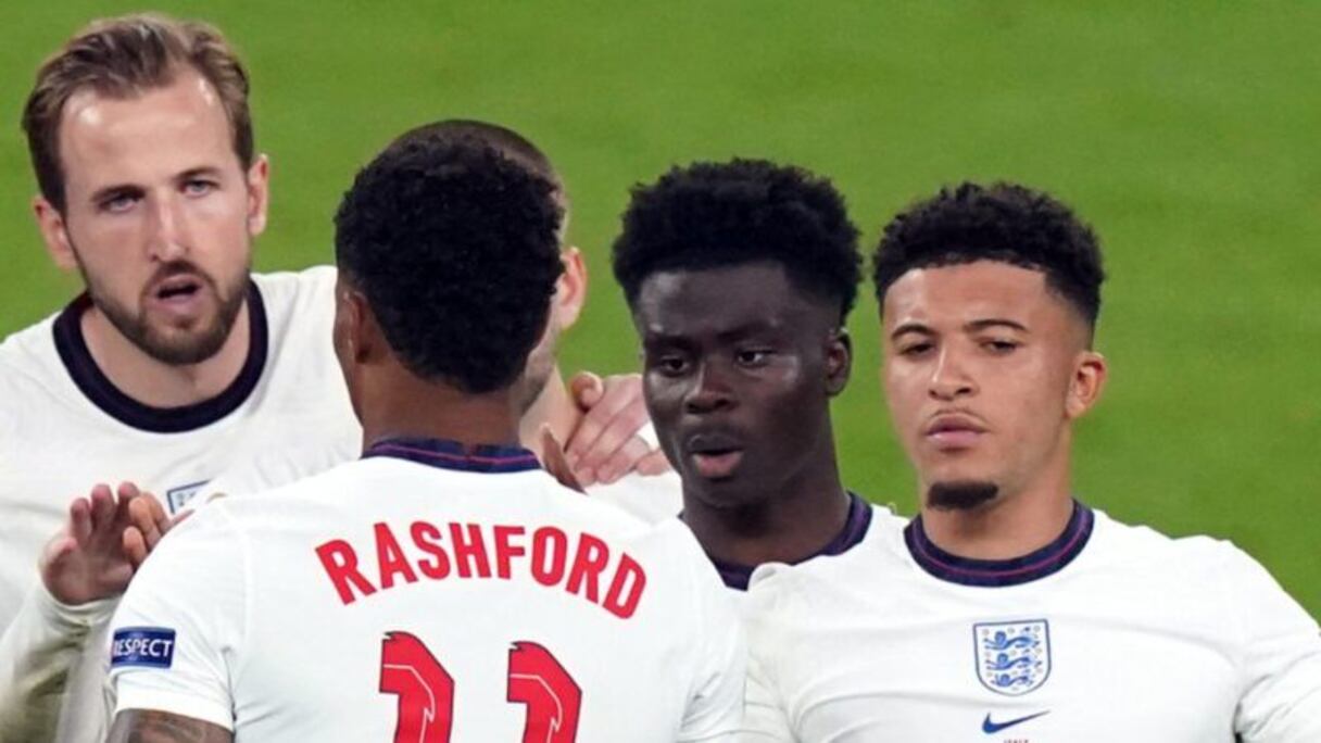 Harry Kane, Marcus Rashford, Jadon Sancho et Bukayo Saka.