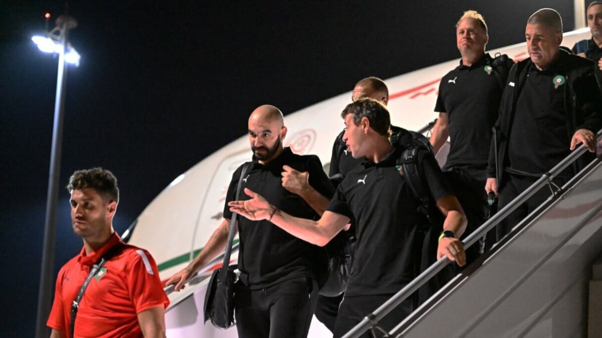 Arrivée de la délégation marocaine au Qatar, dimanche 13 novembre 2022.