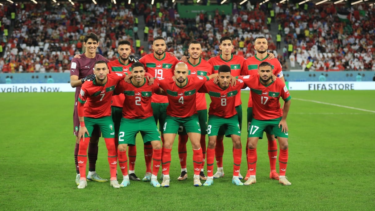 Les Lions de l'Atlas face à l'Espagne