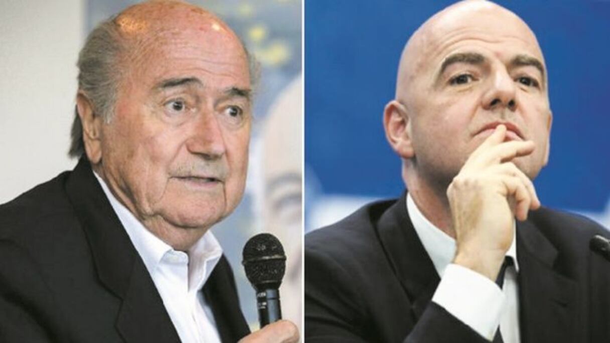 Sepp Blatter et Gianni Infantino (photo-montage).