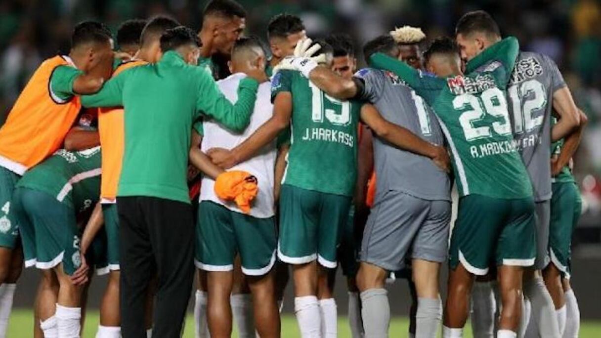 Les joueurs du Raja de Casablanca.