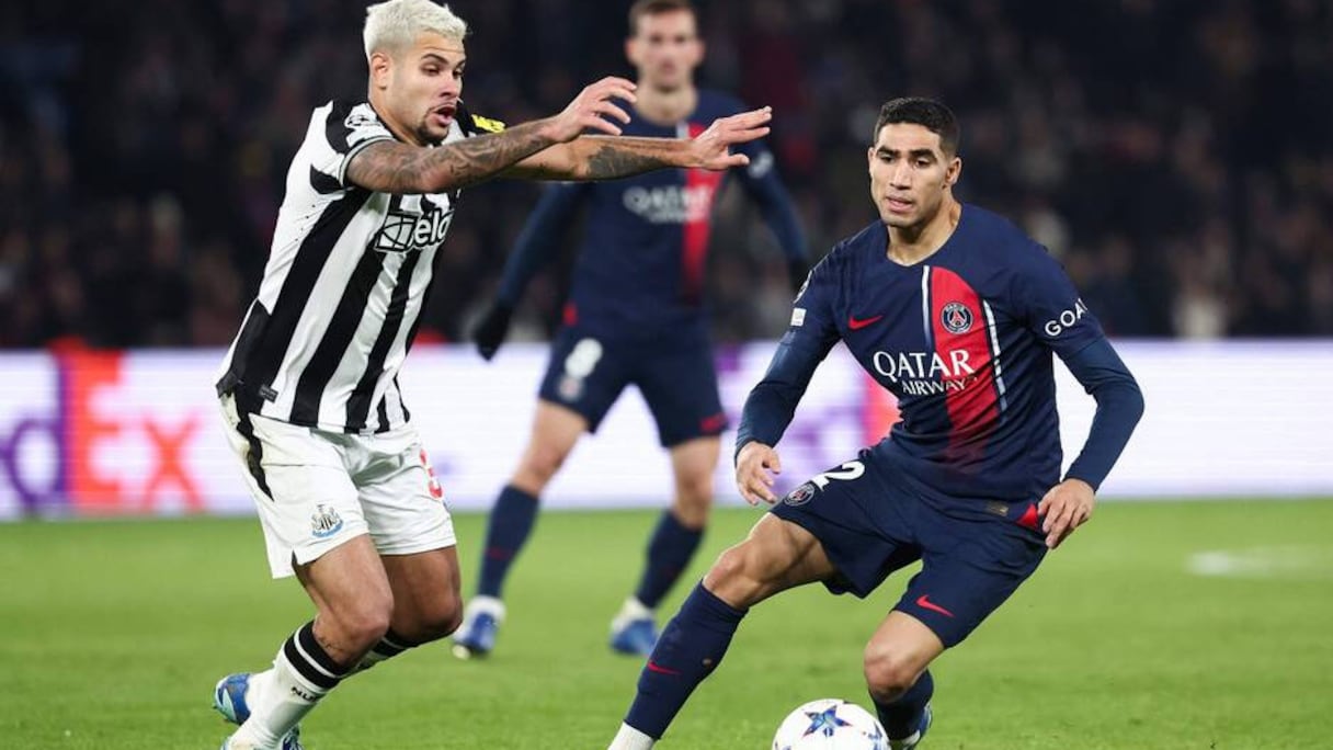 Achraf Hakimi lors du match Paris SG-Newcastle, le 28 novembre 2023.