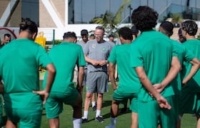 Mohamed Ouahbi et les Lions de l'Atlas
