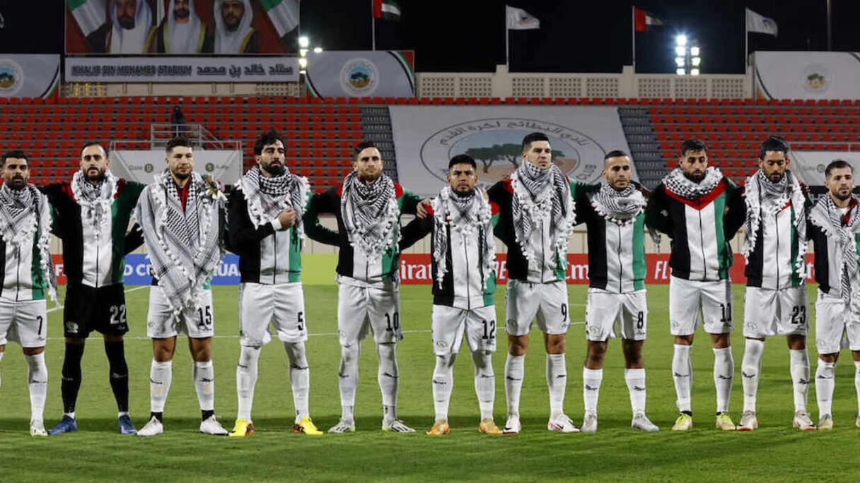 La sélection nationale palestinienne de football.