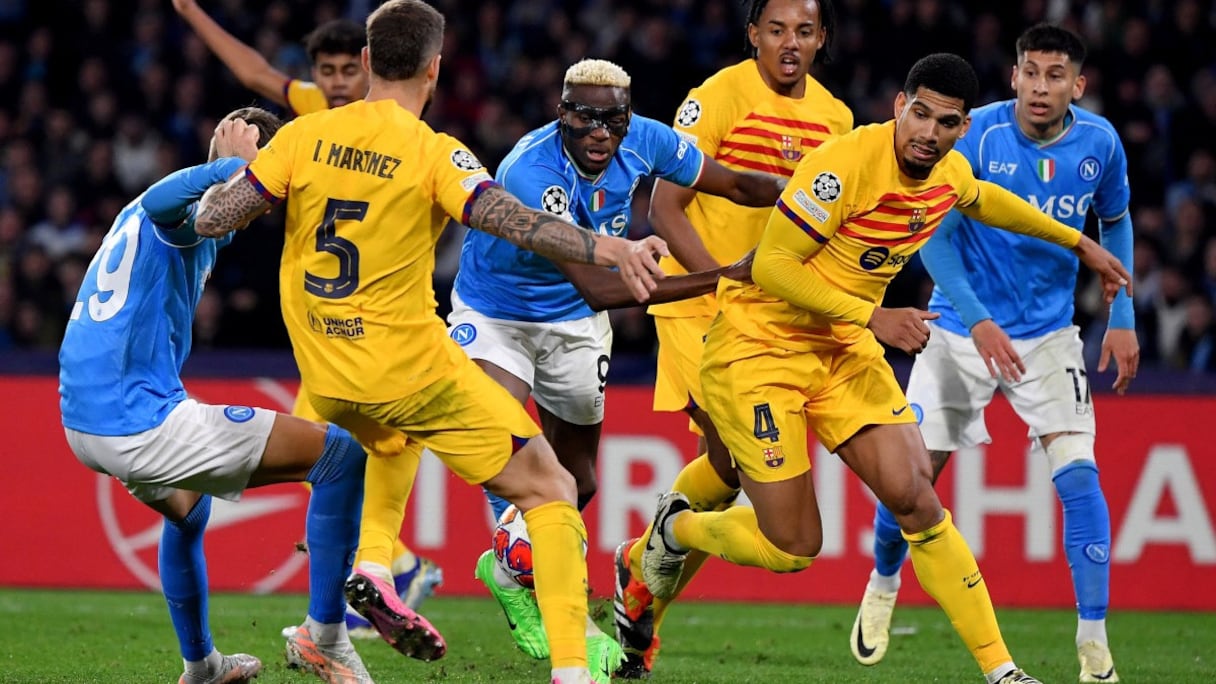 Le huitième de finale aller de la C1 Naples-Barça, disputé le 21 février 2024.