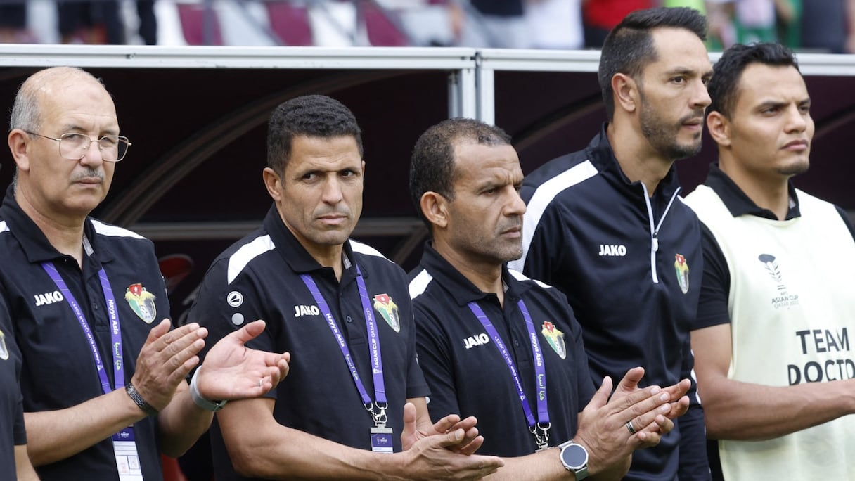 Le staff marocain de la Jordanie.