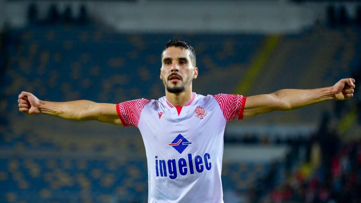 Jalal Daoudi, milieu de terrain du Wydad de Casablanca.