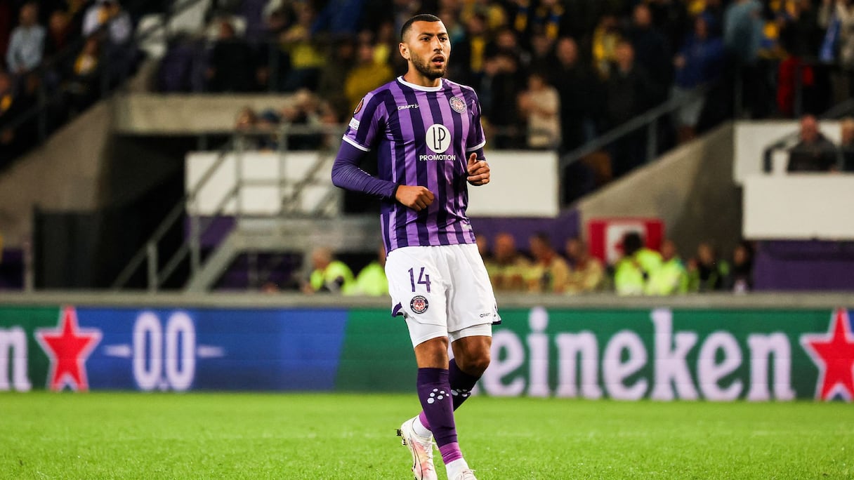 Yanis Bagraoui, sous le maillot de FC Toulouse.