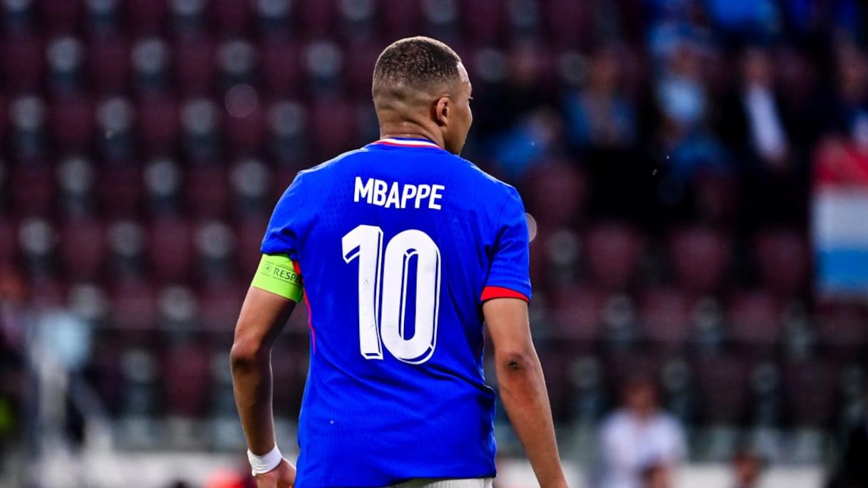 Kylian Mbappé en équipe de France.