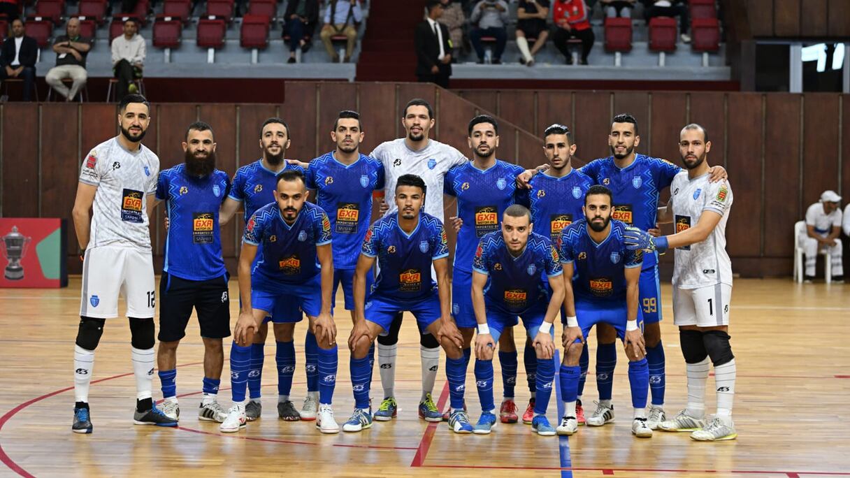 L'équipe de l'AS Faucon Agadir, championne du Maroc de Futsal 2023-2024