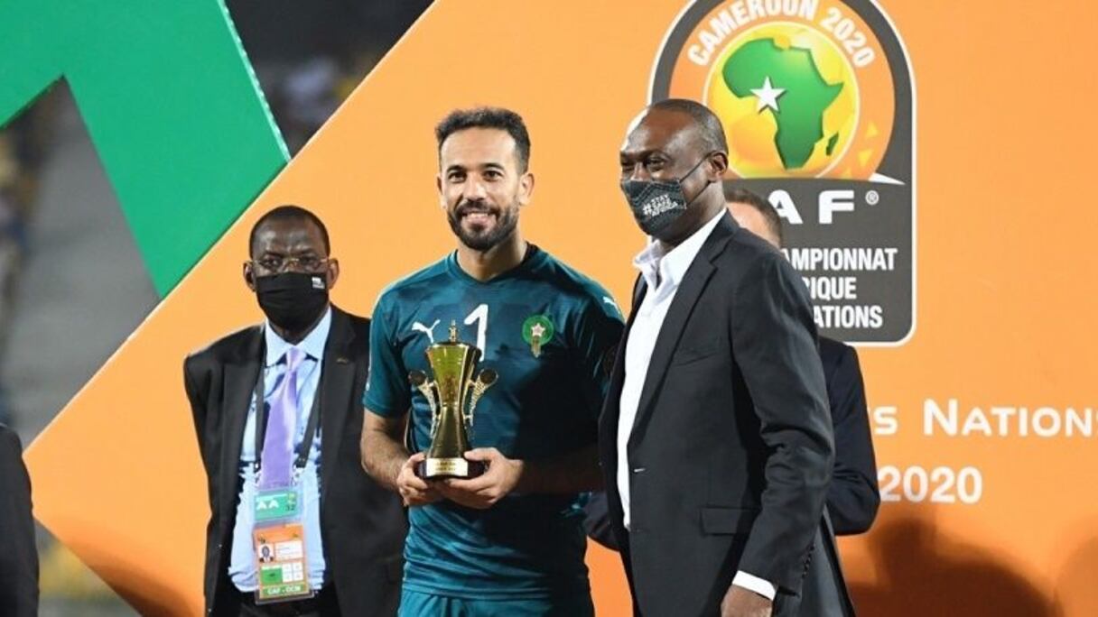Anas Zniti sacré meilleur gardien du CHAN 2020.