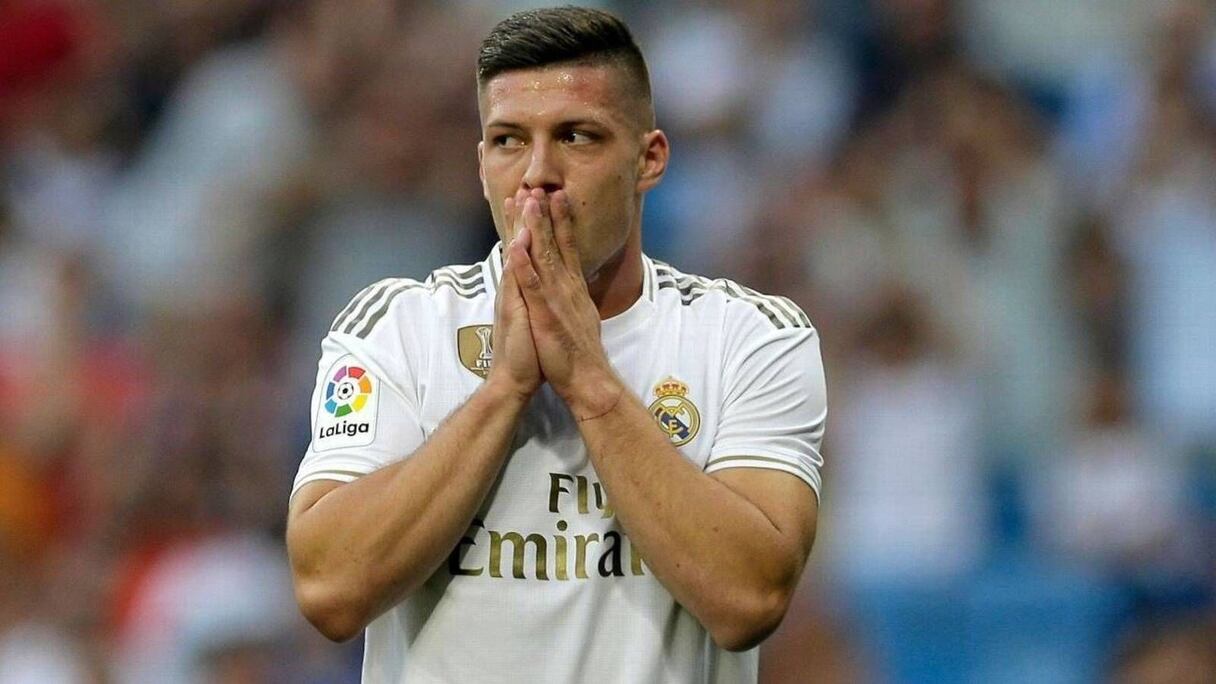 Luka Jović, attaquant du Real Madrid.