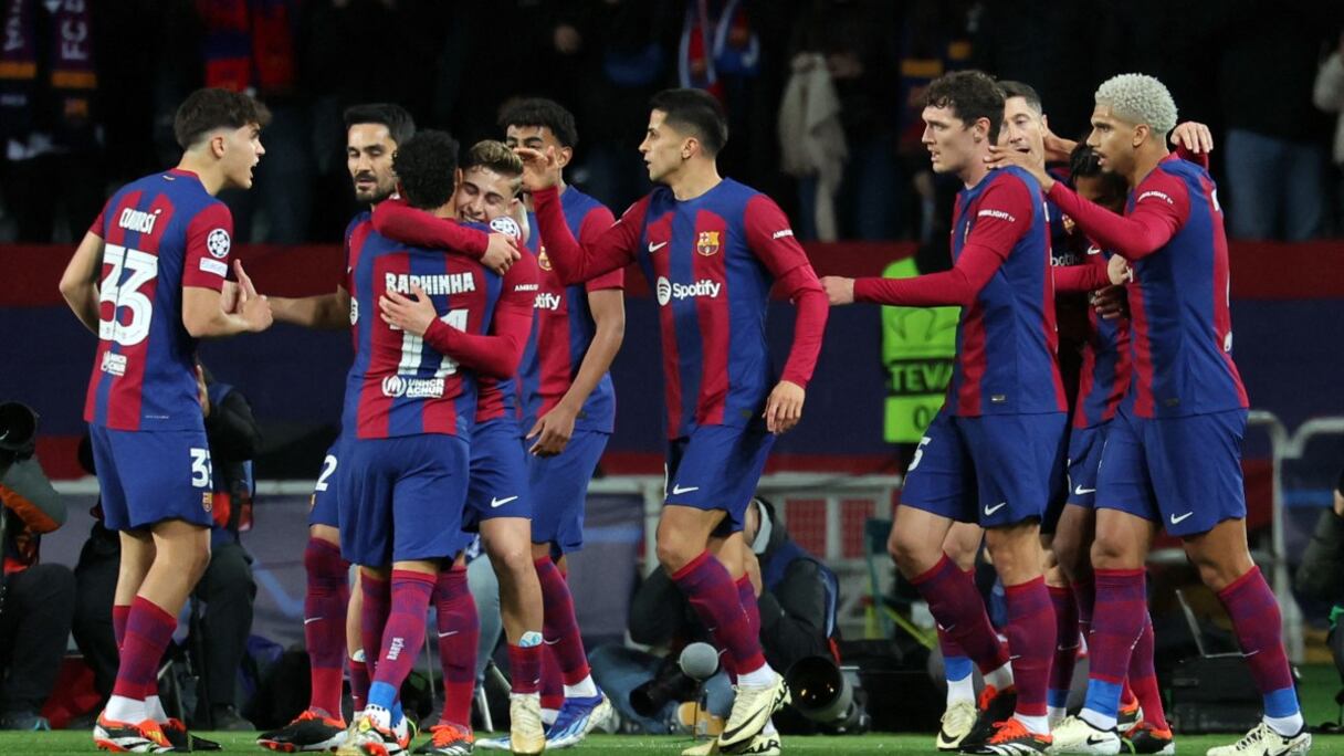 Les joueurs du FC Barcelone.