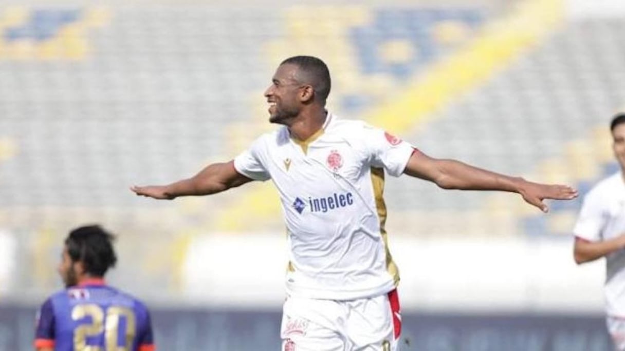 Ayoub El Kaabi, attaquant du Wydad de Casablanca.