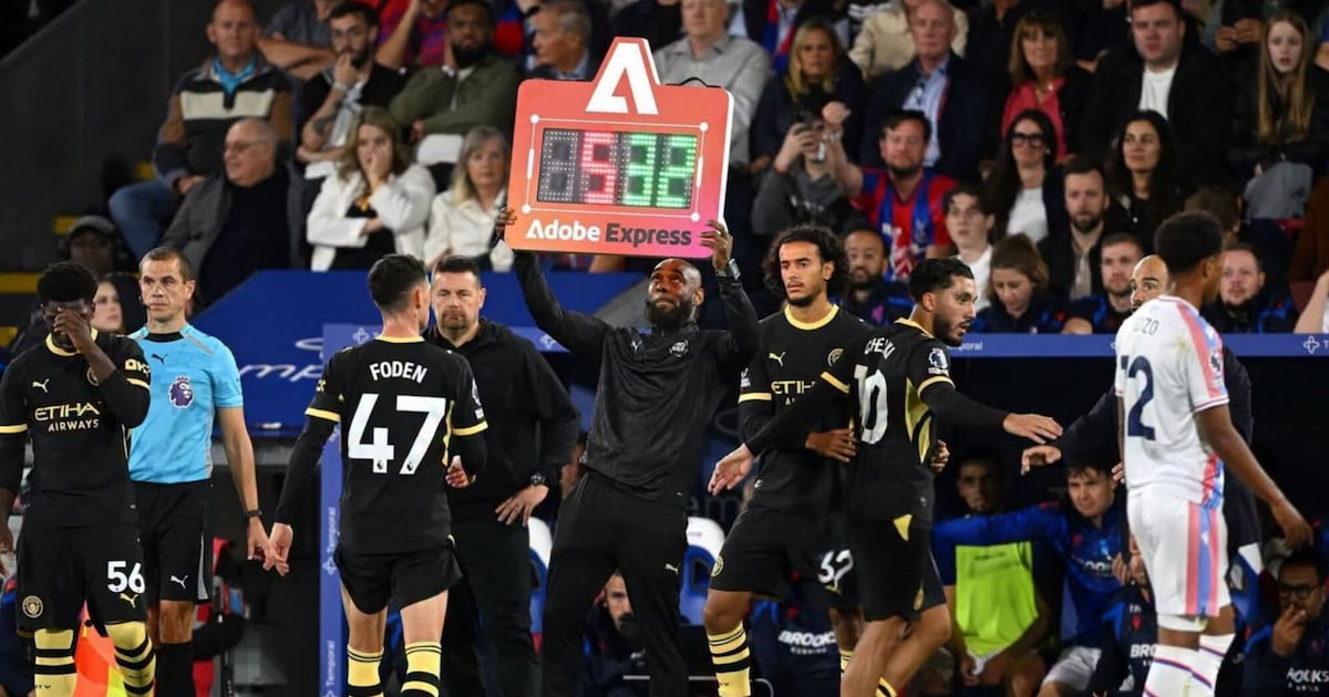 Photo: Le360 Manchester City Bat Crystal Palace 4-1 avec les Débuts d'Ayyoub Bouaddi
